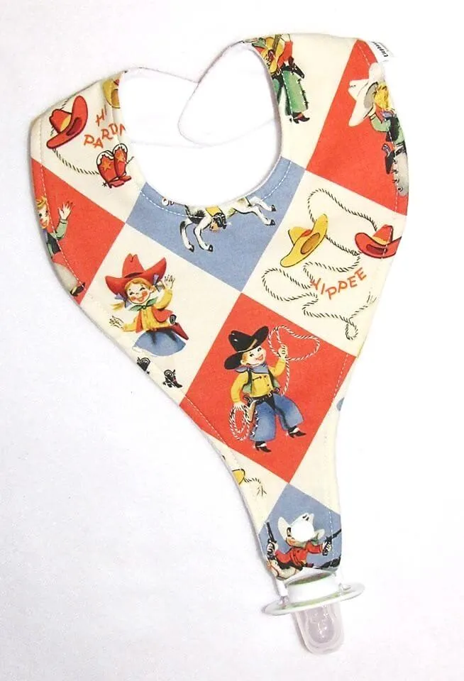 Retro Cowboy Bib (Drop-Me-Not)