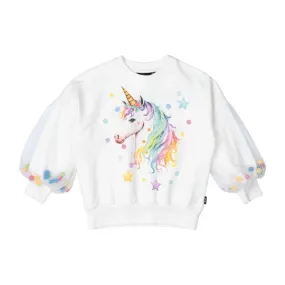 Rock Your Baby - Unicorn Tulle Sleeve Sweatshirt