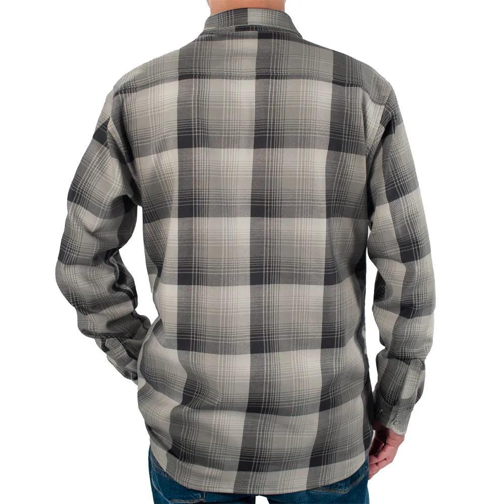 Santana Black and Silver FR Stretch Plaid Shirt