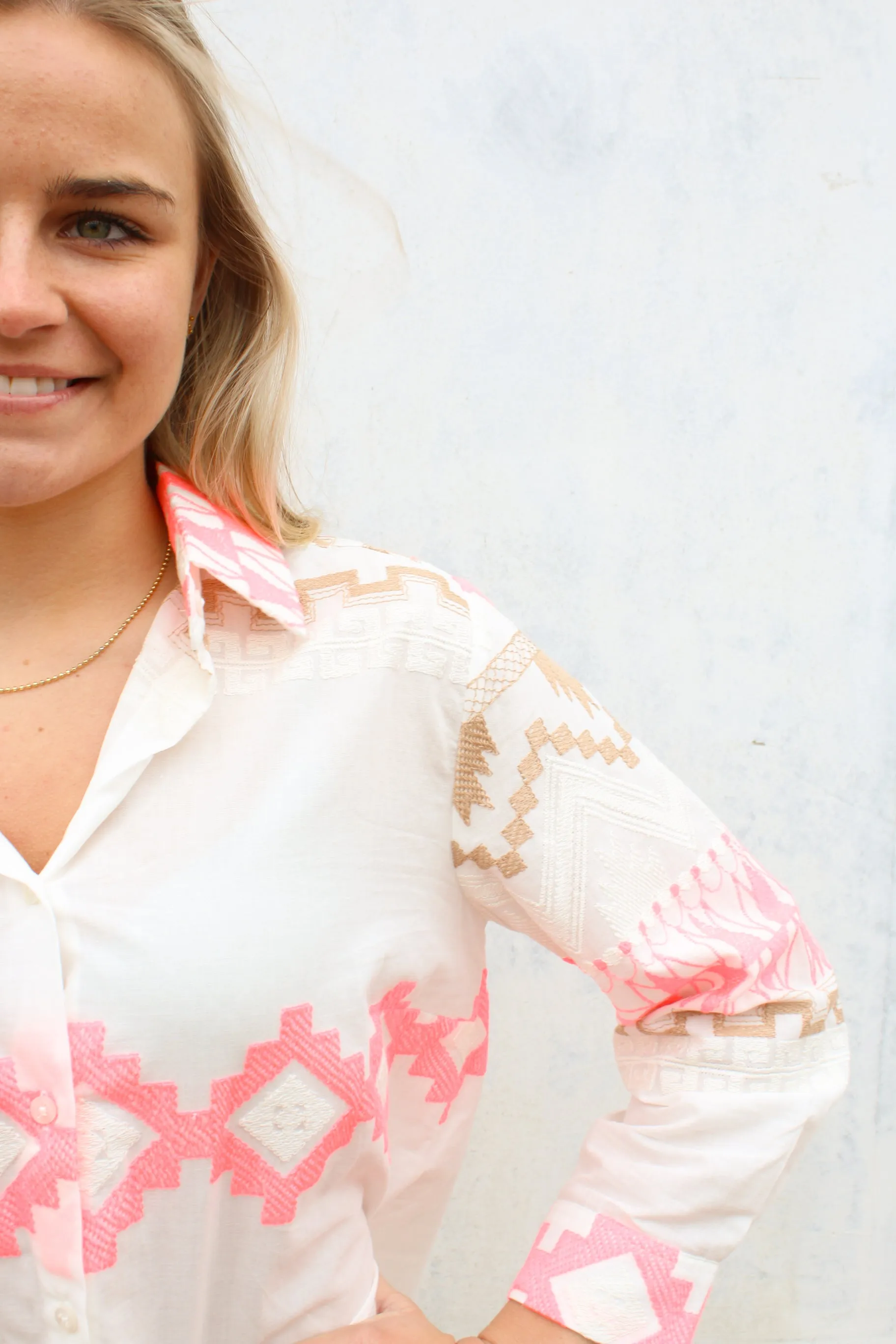 Sara Pink Camel Shirt