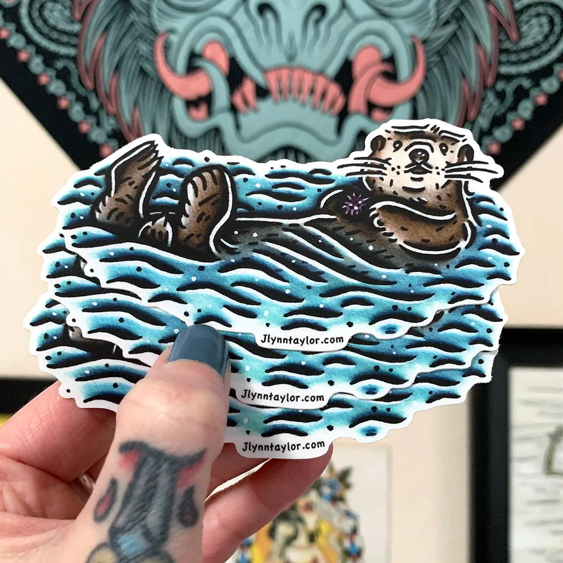 Sea Otter Sticker