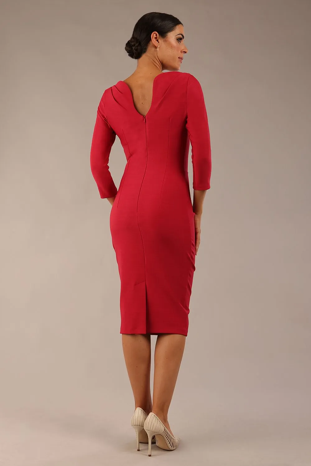 Seed Agatha Sleeved Pencil Dress