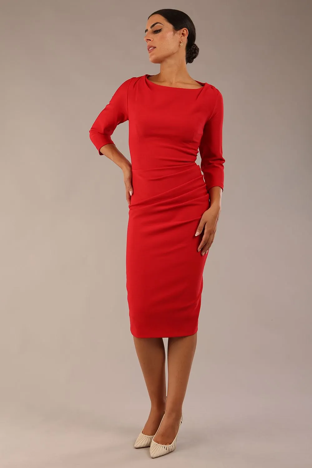 Seed Agatha Sleeved Pencil Dress