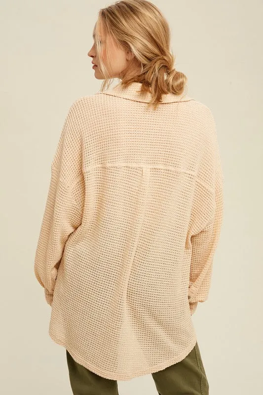 Soft Thermal Knit Shacket