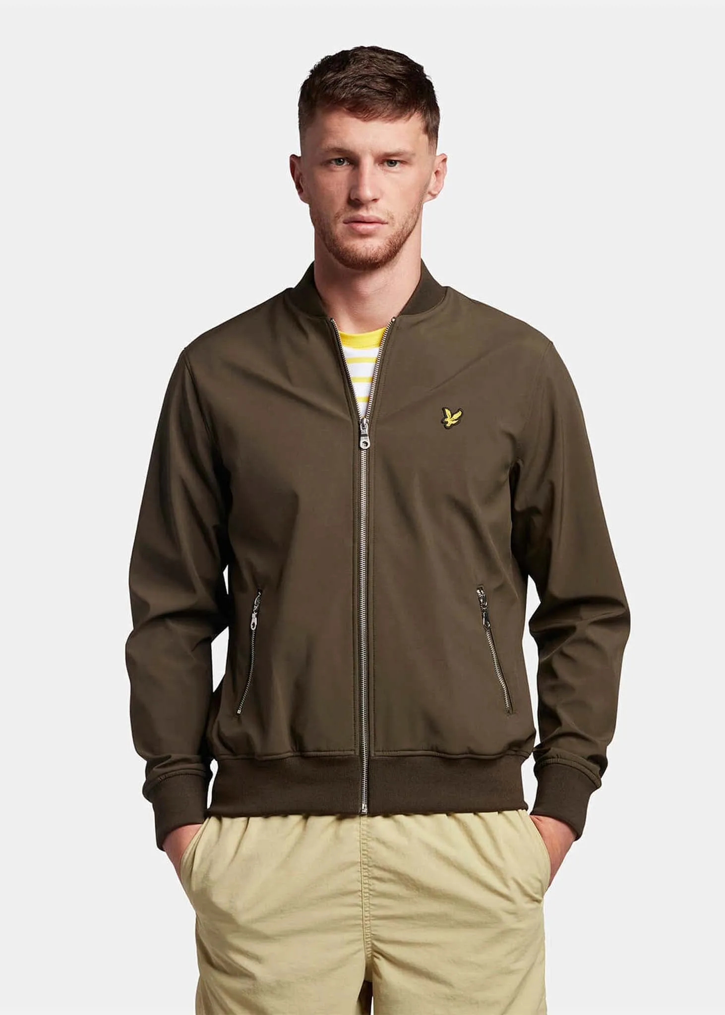 Softshell bomber jacket - olive