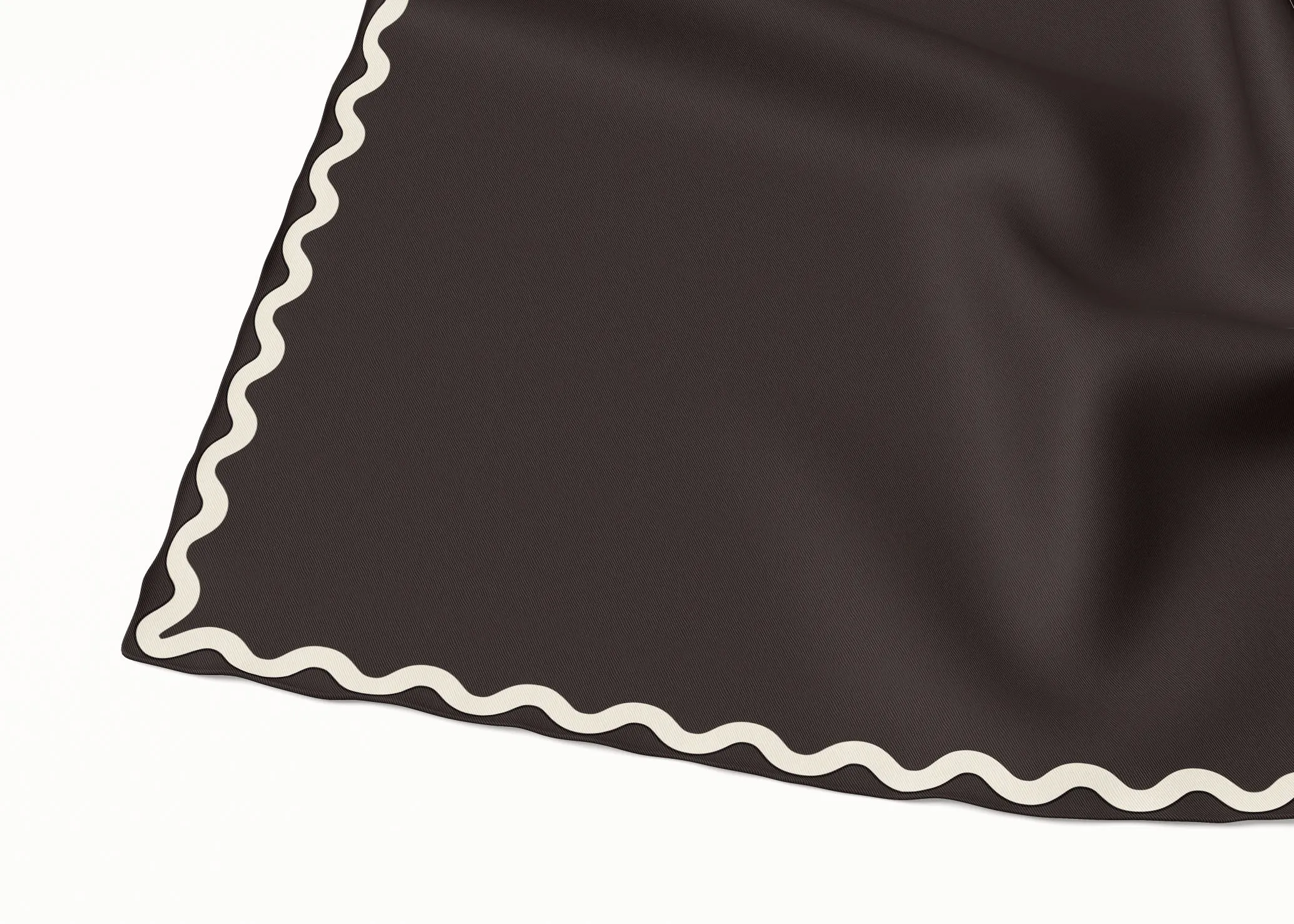 Sophie Dark Chocolate/Cotton Silk Scarf - 89x89cm