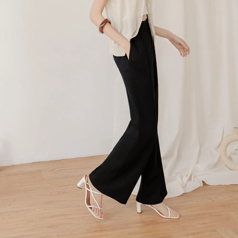 Stretchy Slimming Fit Elastic Waist Long Pants Trousers