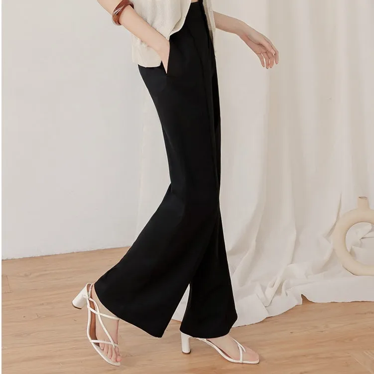 Stretchy Slimming Fit Elastic Waist Long Pants Trousers