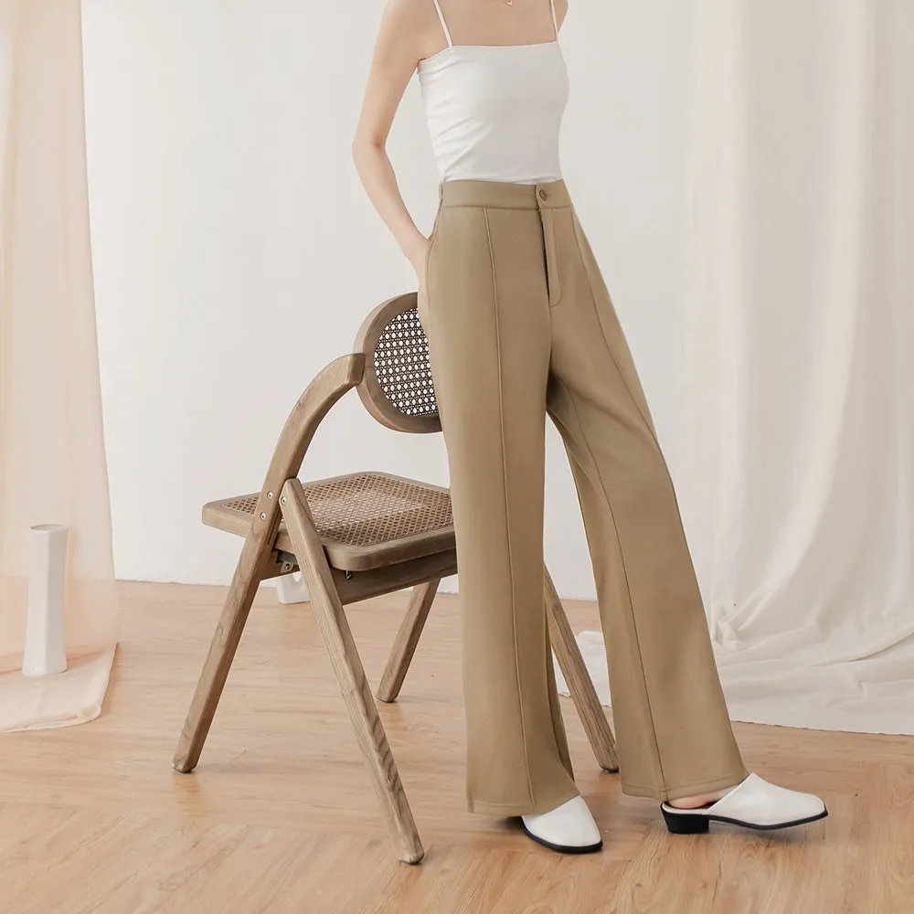 Stretchy Slimming Fit Elastic Waist Long Pants Trousers