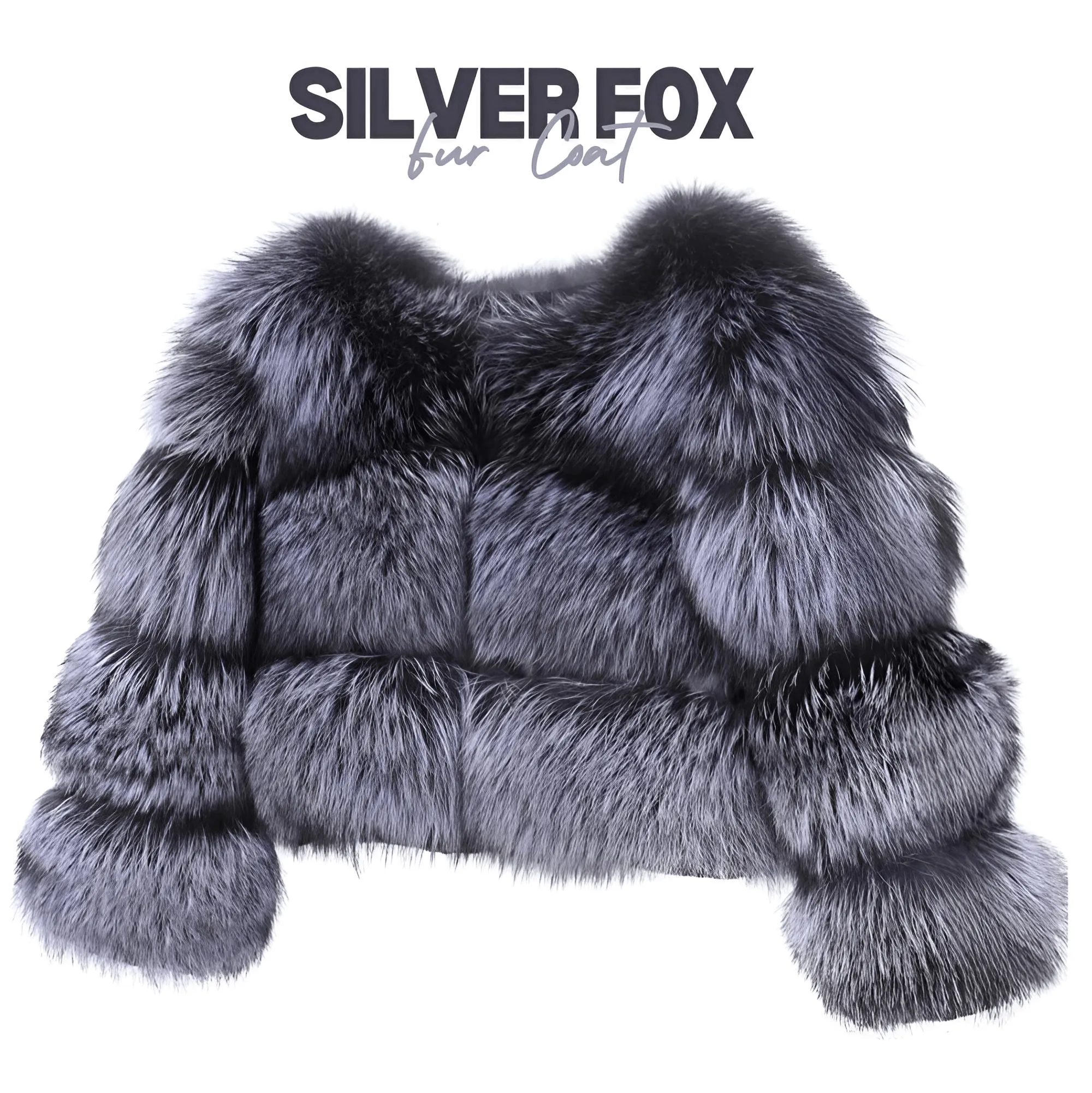 Super Hot Winter Luxury Women's Thick Real Fur Coat Natural Fox Fur Jacket Plus Size Jackets Female