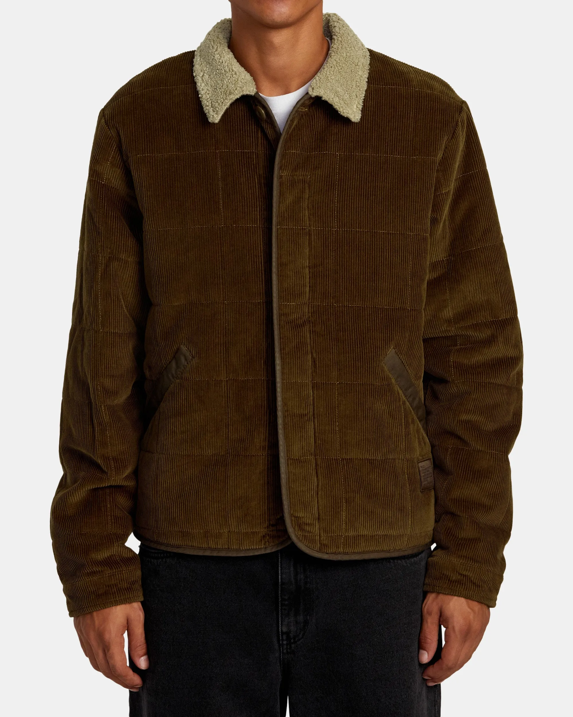 Surplus Sherpa Puffer Jacket - Chocolate