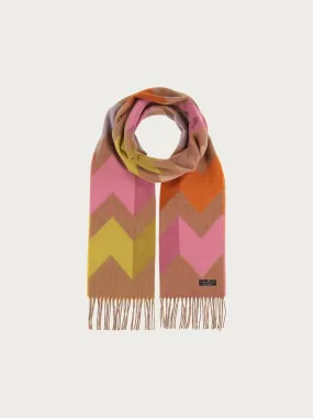 Sustainability Edition Chevron Zig Zag Recycled Scarf