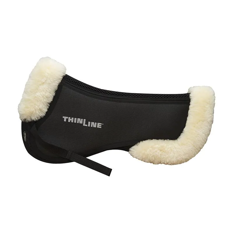 ThinLine Trifecta Cotton Half Pad With Sheepskin Trim