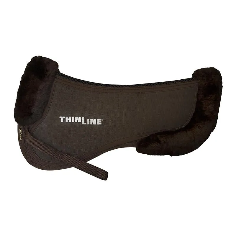 ThinLine Trifecta Cotton Half Pad With Sheepskin Trim