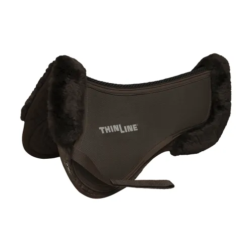 ThinLine Trifecta Cotton Half Pad With Sheepskin Trim