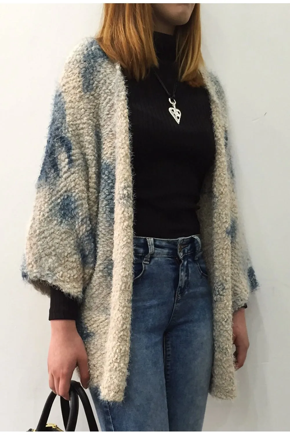 Tie Dye Soft Knit Oversized Cardigan