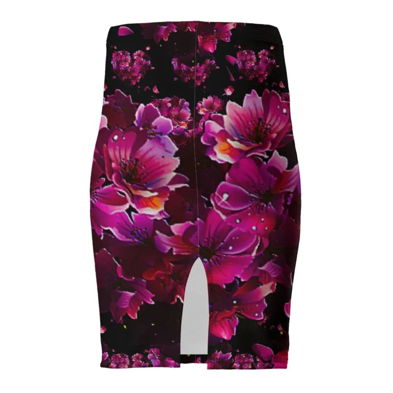 TRP Floral Print 02 Designer Pencil Mini Skirt