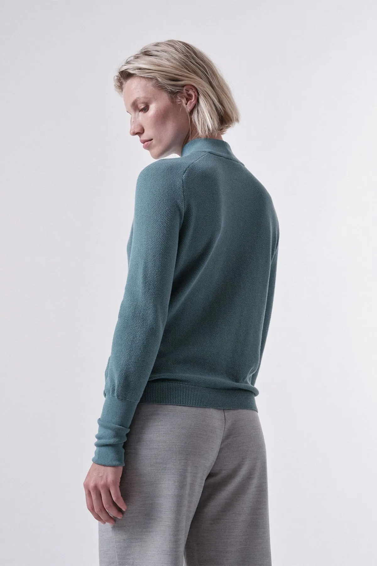 Turtleneck Sweater Ice Blue LANIUS