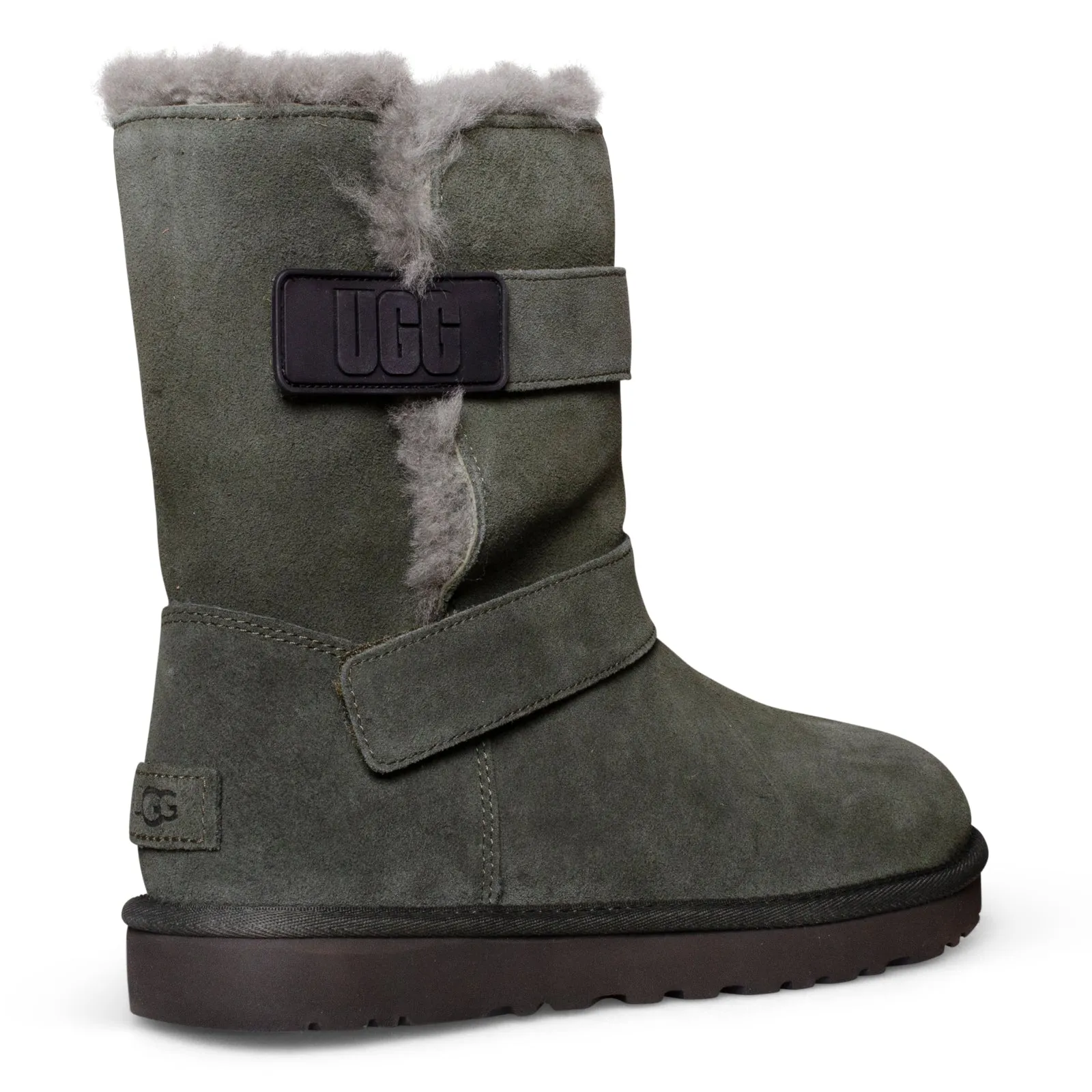 UGG Bailey Graphic Logo Strap Forest Night Boots - Women's