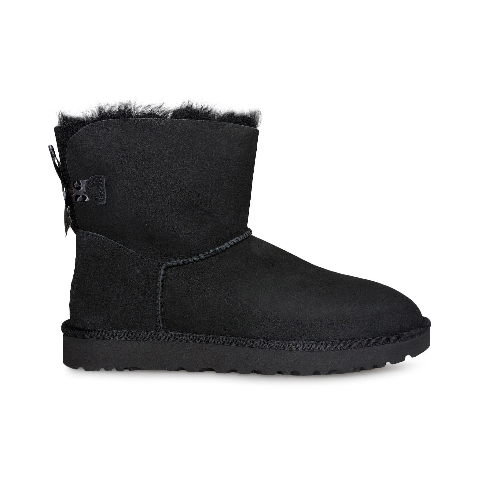 UGG Mini Bailey Bow II Exotic Black Boots - Women's