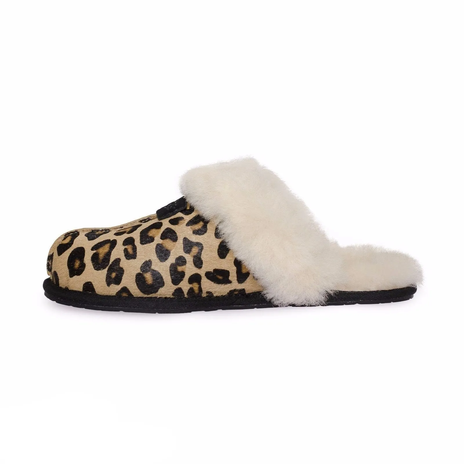 UGG Scuffette II Calf Hair Leopard Slippers