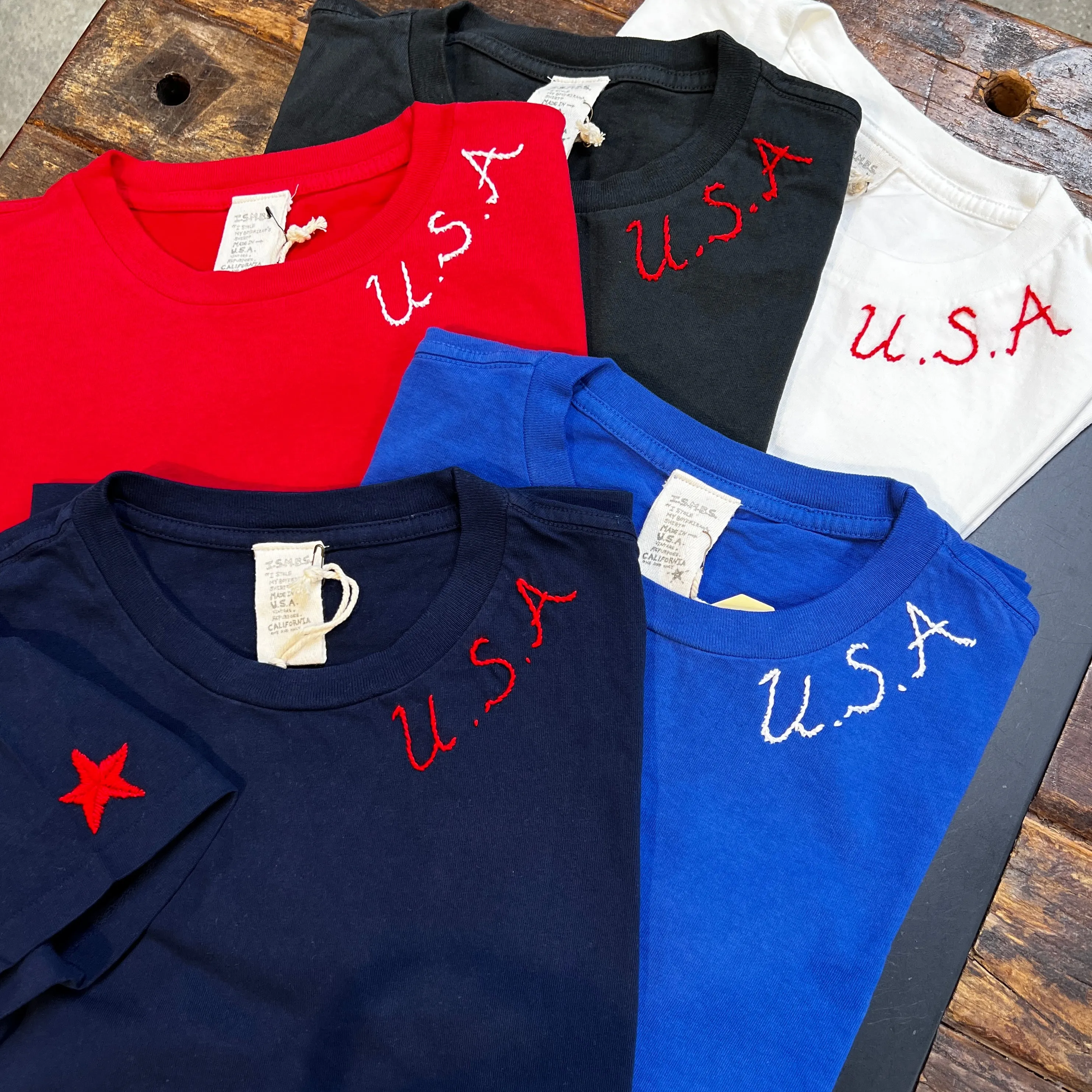 usa star Tee(4Colors)