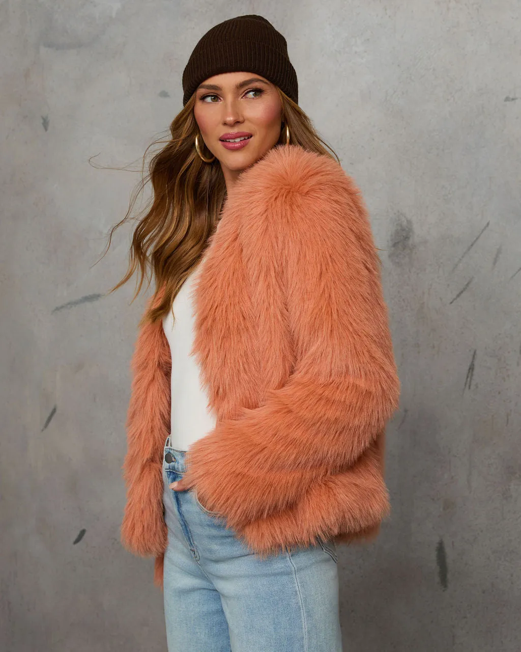 Warm Gather Faux Fur Coat