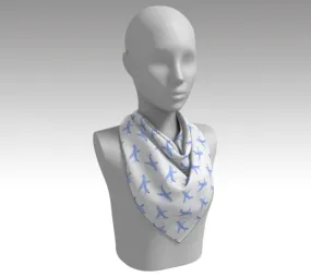 Watercolor Planes - Silk Scarf