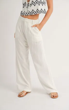 White Sandy Cove Pants