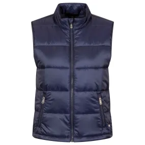 Womens Aries Channel Quilted Vest Maltese Blue - AW24