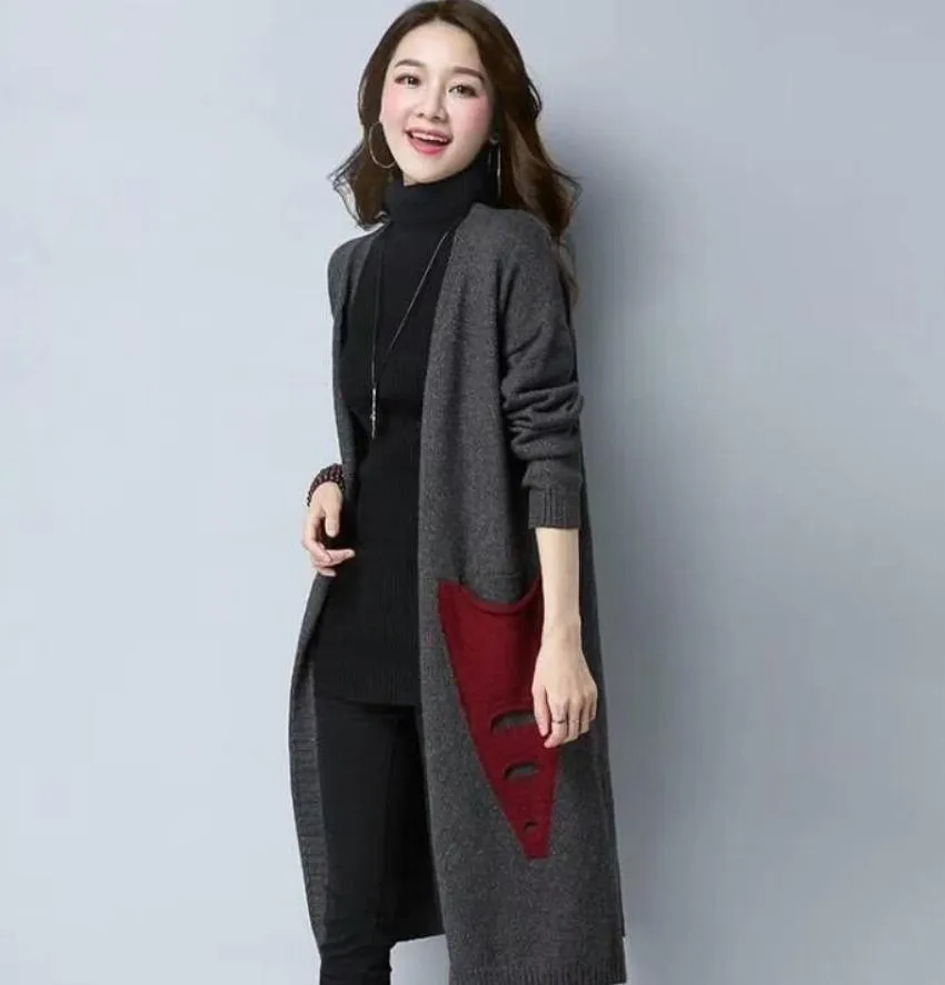 Womens Mid Length Cardigan