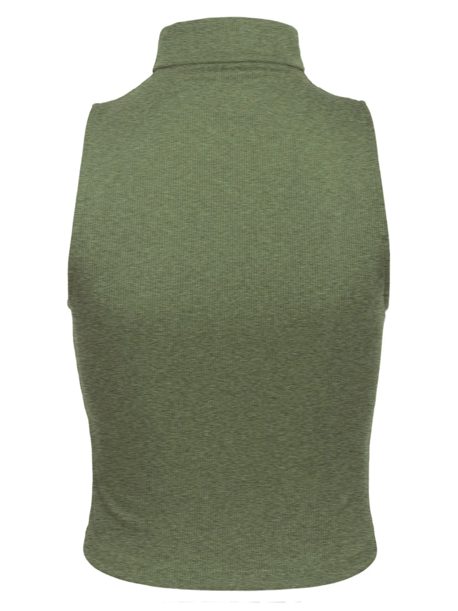 Women's Sleeveless Ribbed Turtleneck Crop Top Knit Made In USA