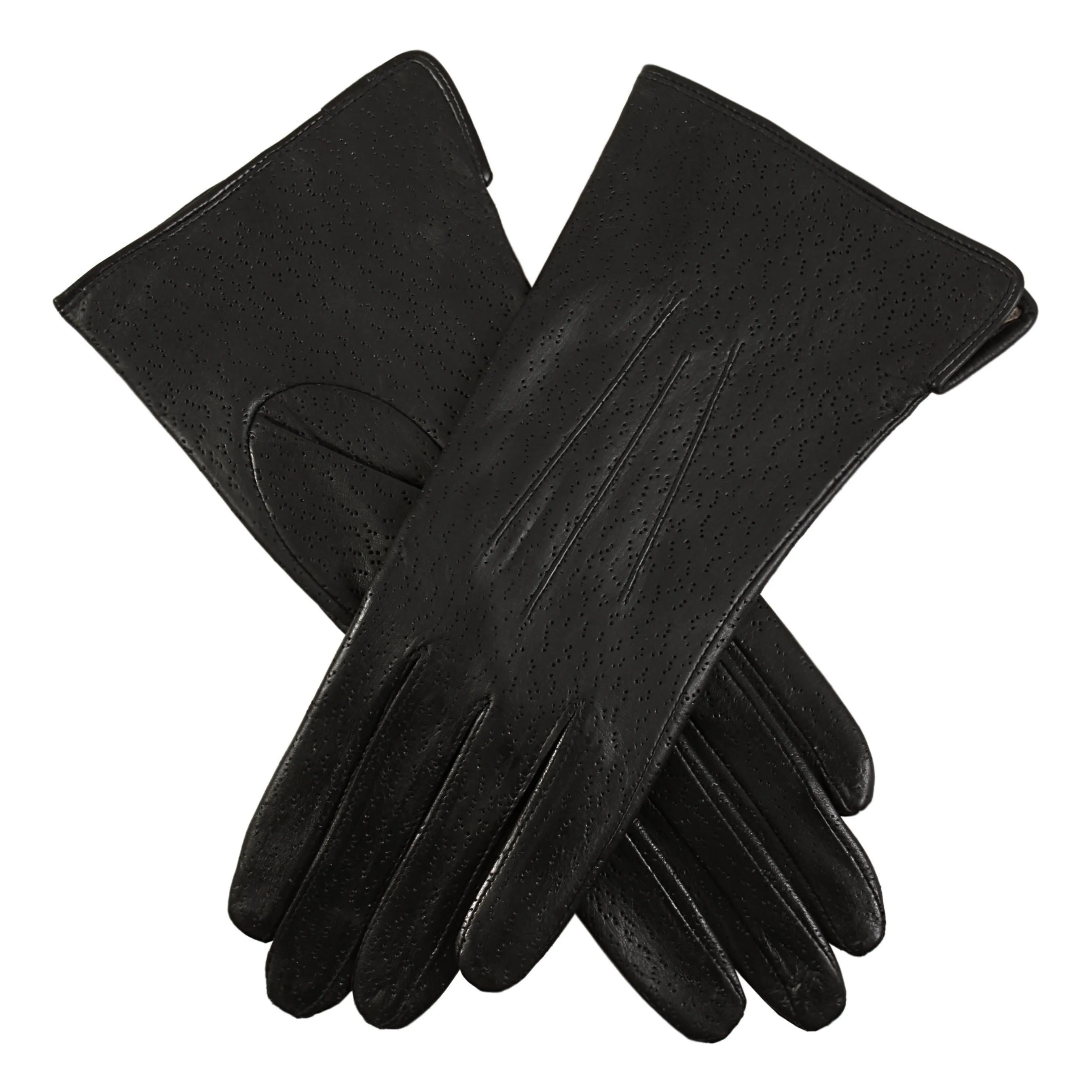 Women's Three-Point Lined Imitation Peccary Leather Gloves