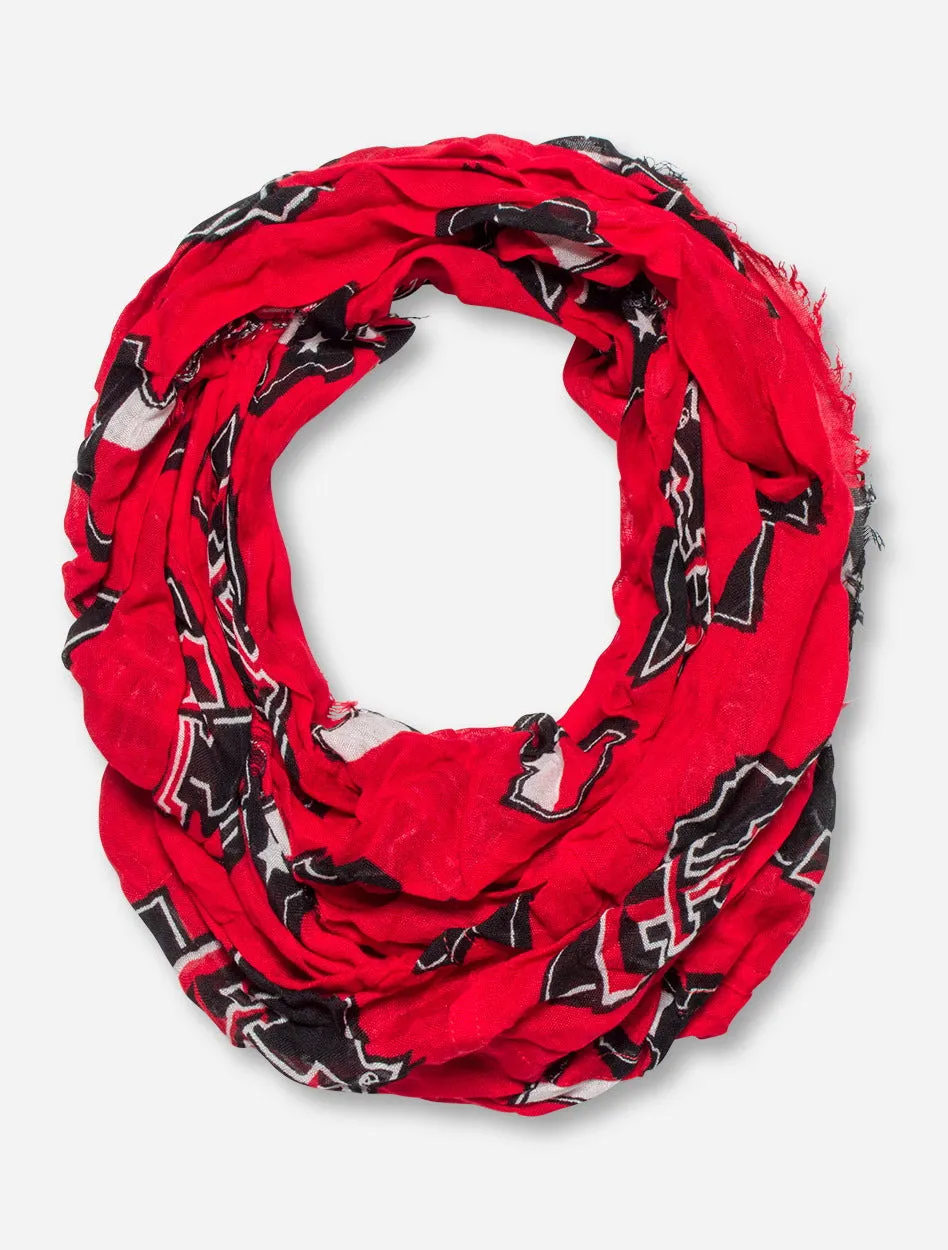 ZooZatz Texas Tech Repeating Lone Star Pride Infinity Scarf